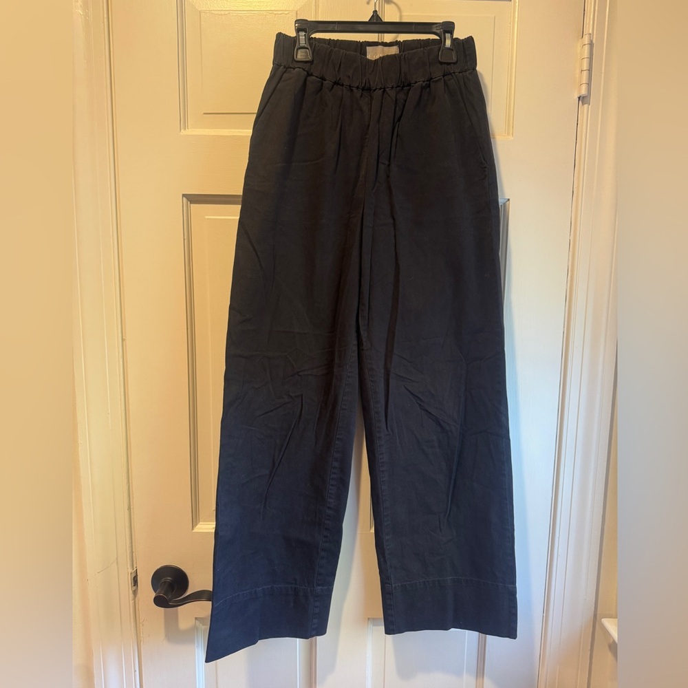 Everlane Women's The Easy Pant Black Wide Leg Pants